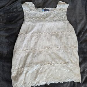 Penningtons Cream Lace Top